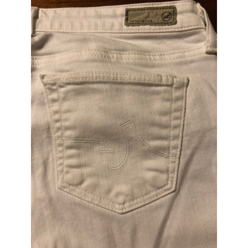 Adriano Goldschmied Women's Jeans The Stilt White Cigarette Roll Up Size 28
